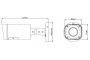 Technische tekening HDCVI IR bullet camera