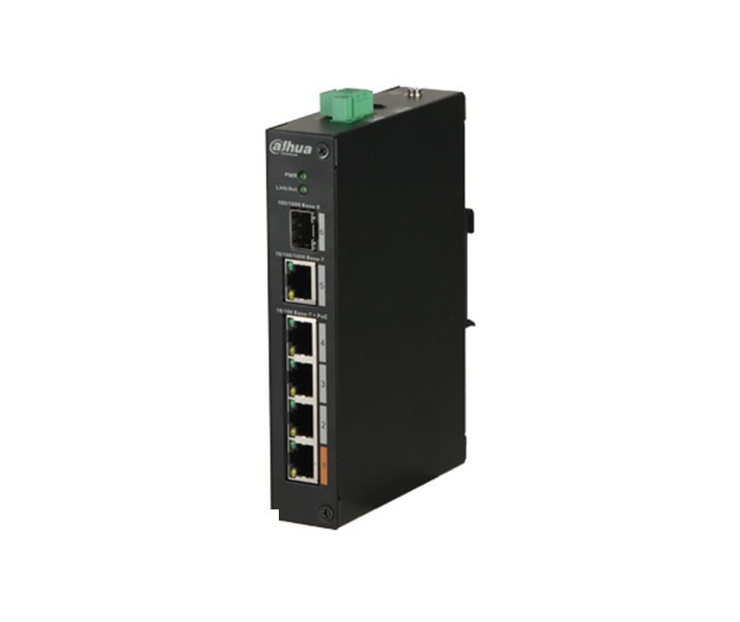 Netwerk 4-Port PoE Switch, 1 ingang / 4 x PoE uitgang