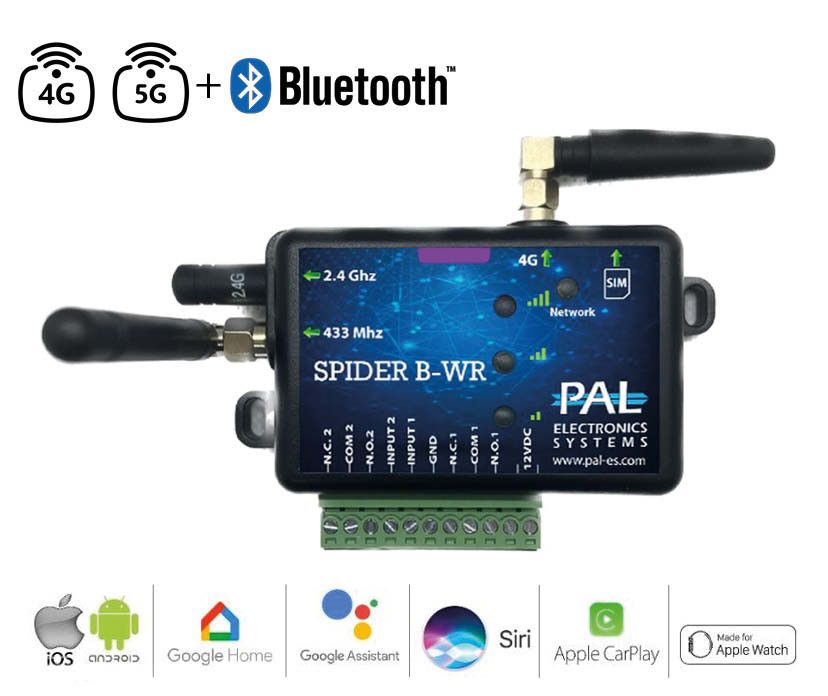 PAL SPIDER GSM / BLUETOOTH module met ontvanger, 2x output / 2x input