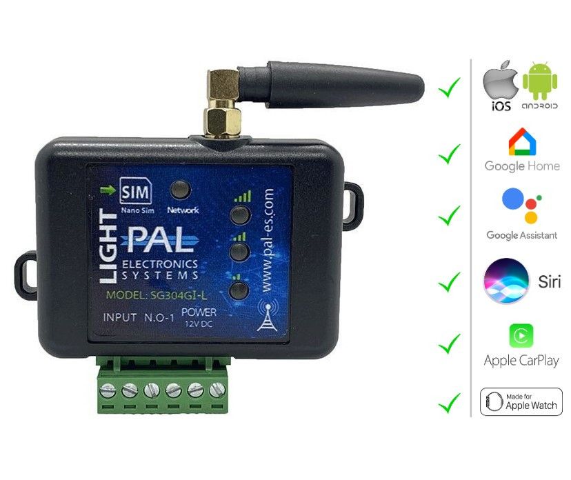 GSM module PAL 4G, 1x output / 1x input, maximaal 50 gebruikers