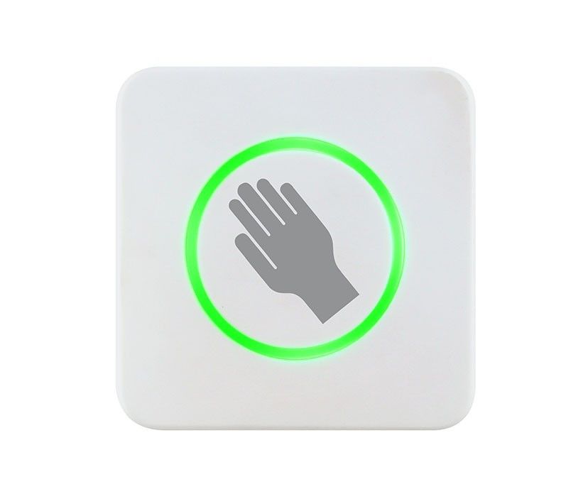 CleanSwitch LED aanraakvrije schakelaar opdruk hand