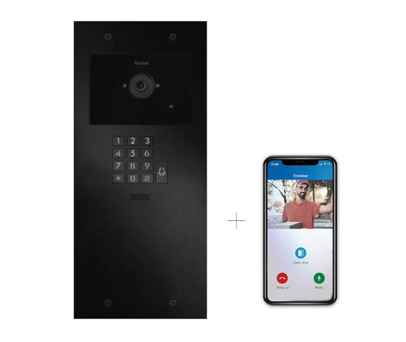 Fasttel video intercom met codepaneel