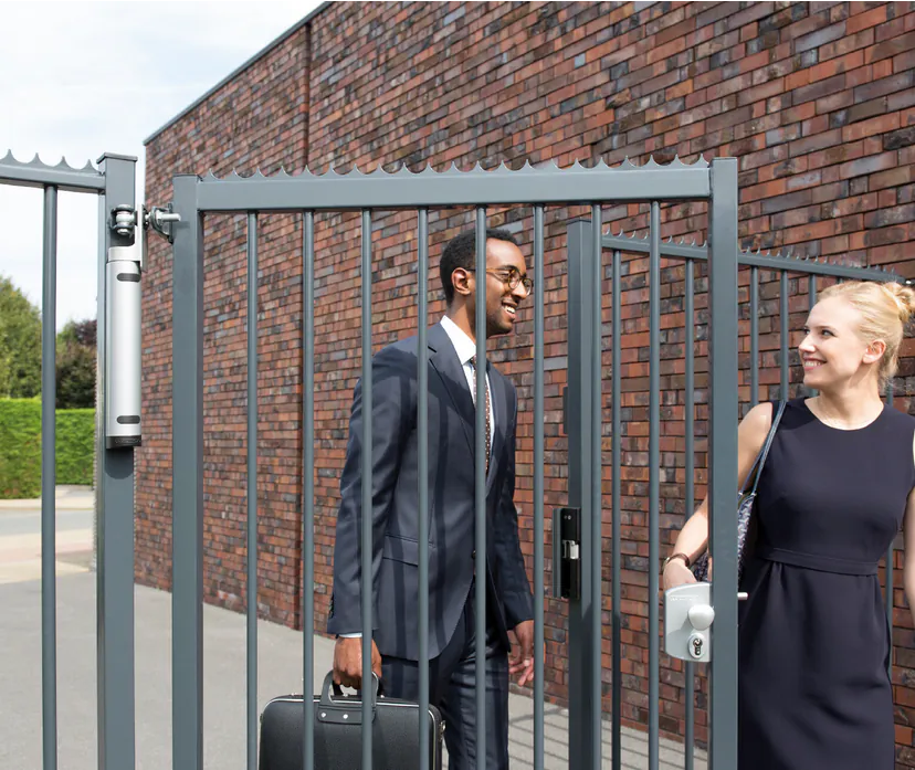 Locinox MODULEC-SA-E-9005 slotvanger elektrische sluitplaat met poortsluiter en poortslot
