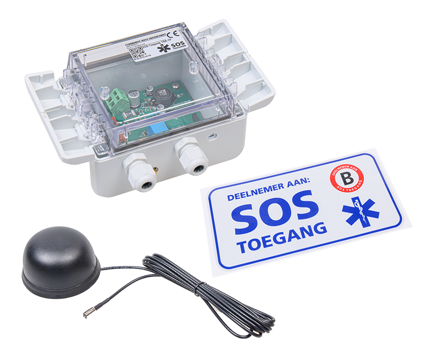 SOS Toegang module 2.0 kit met antenne en sticker SOS Toegang module 2.0 kit met antenne en sticker