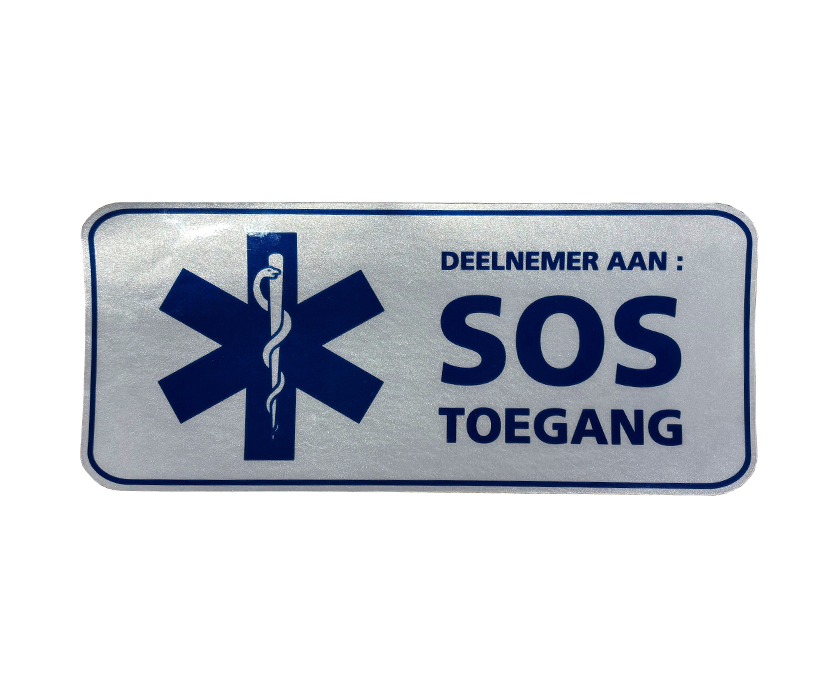 Sticker SOS Toegang