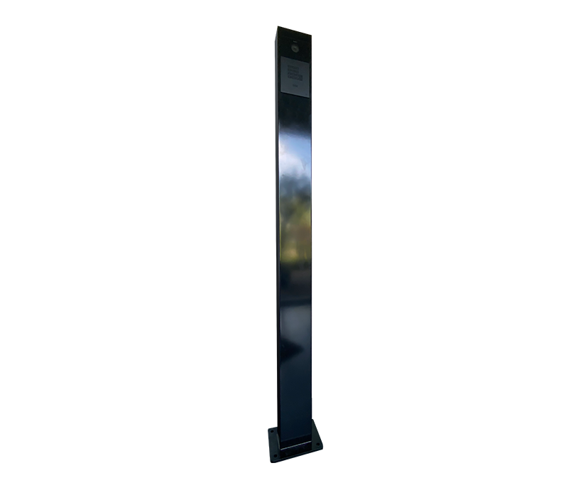 Aanmeldzuil Fasttel RAL9005 1700x140x80 mm Aanmeldzuil Fasttel RAL9005 1700x140x80 mm