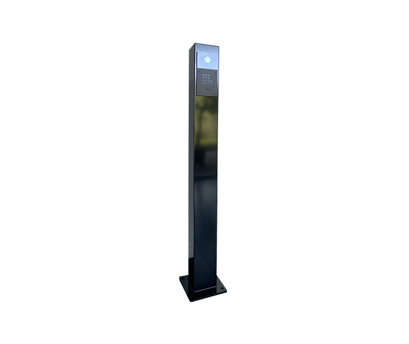 Aanmeldzuil Fasttel RAL9005 1300x140x80 mm Aanmeldzuil Fasttel RAL9005 1300x140x80 mm