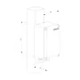 Afmetingen Locinox PB-1 POWERBOX Behuizing – Zwart