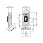 DU.V96 horizontaal/verticaal slot inclusief slotplaat, 12 Vac