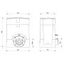 Technische tekening Schuifpoortmotor BULL1224.S TURBO 