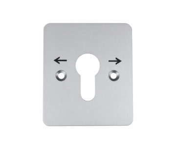 Frontplaat met pijlen links/rechts voor opbouw sleutelschakelaar 110011