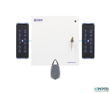 KIT ATRIUM KRYPTO A22K met 2x K4 lezer zwart en 10x MetalD Tag EV2