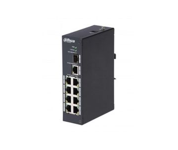 Netwerk 8-Port PoE Switch, 1 ingang / 8 x PoE uitgang