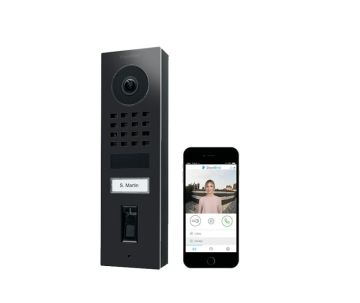 DoorBird IP videofoonset D1101FV opbouw RVS GRAFIET ZWART, vingerscanner