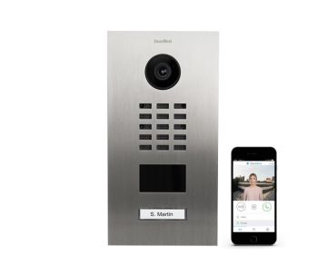 DoorBird IP video intercom D2201V RVS, 1 drukknop