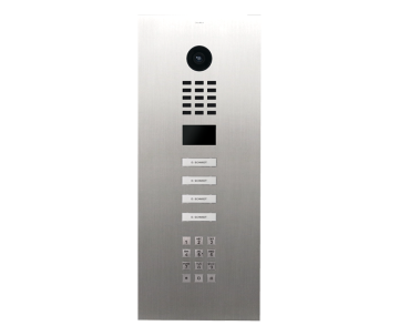 Outlet: DoorBird IP videofoonset 4 drukknoppen incl. codepaneel RVS type: DBI-89584920