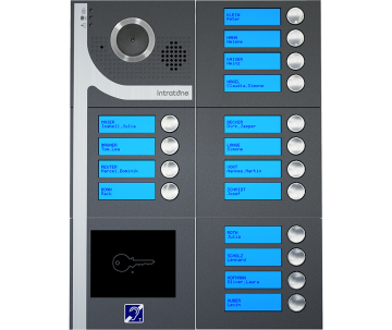 DINA GSM video-intercom opbouw, 16 beldrukkers, excl. 4G-IP module
