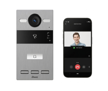 Video intercom IP DNAKE S212S grijs, 1 drukknop