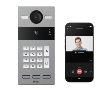 Video intercom IP DNAKE S213KS grijs, 1 drukknop, codepaneel