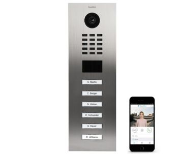 DoorBird IP videofoonset D2106V RVS, 6 drukknoppen