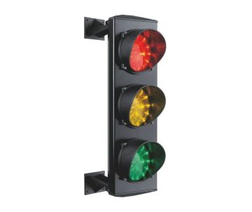 Verkeerslicht 230V groen-geel-rood met gloeilamp
