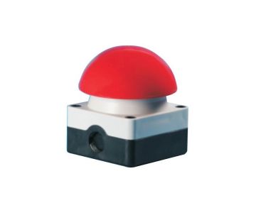 Paddestoel drukknop rood
