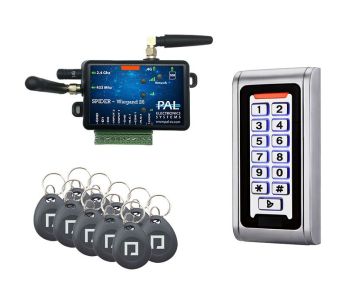 Kit PAL met codepaneel, proximitylezer en 10 badges