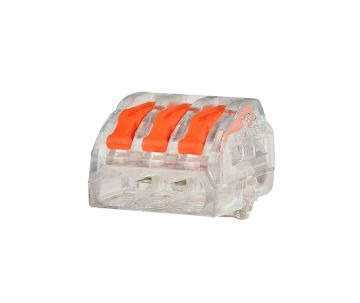 Transparante lasklem universeel 3-voudig 0,5-4 mm², 40 stuks
