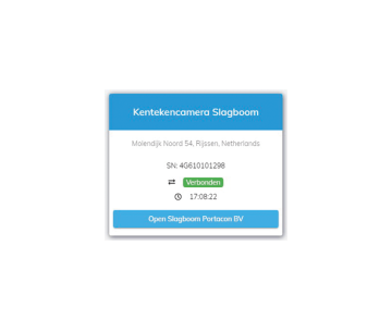 Bediening via PAL dashboard (prijs per jaar) / max. 2 modules