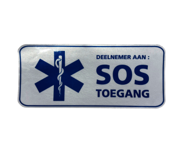 SOS Toegang sticker