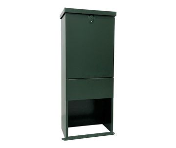 Straatkast RVS RAL6009 incl. sokkel - groot