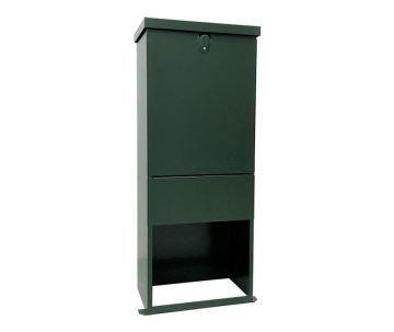 Outlet: Straatkast RVS RAL6009 incl. sokkel - middel