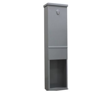 Straatkast RVS  incl. sokkel - klein extra diep/hoog