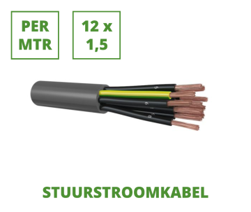 Verkeerspaal kabel GL.CABLE 12x1,5 voor SPARTACUS & MAXIMUM, per mtr