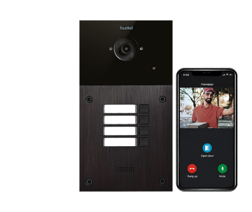 Video intercom IP Fasttel FT600SIPVC-4, 4 drukknoppen