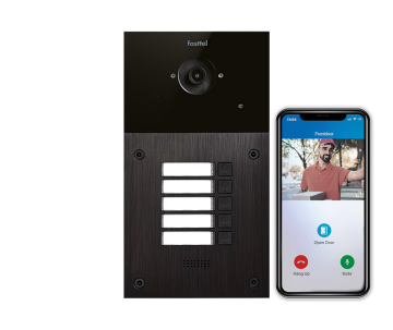 Video intercom IP Fasttel FT600SIPVC-5, 5 drukknoppen