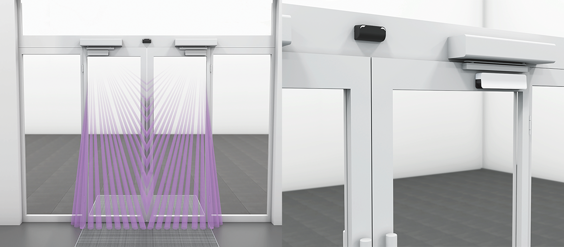 Bircher SolidSense veiligheidssensor voor draaivleugeldeuren