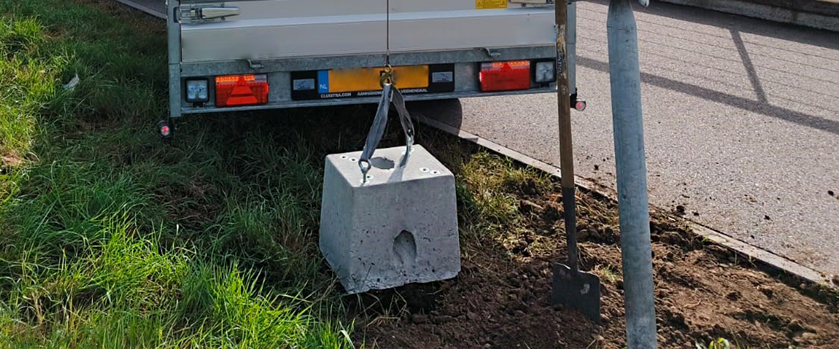 Fundament Schrankenanlage